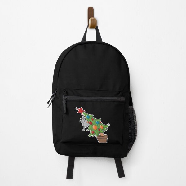 Artikelvorschau, Funny Christmas Cat Hanging On Tree Xmas Holiday Kitty Meow Gift entworfen und verkauft von haselshirt.