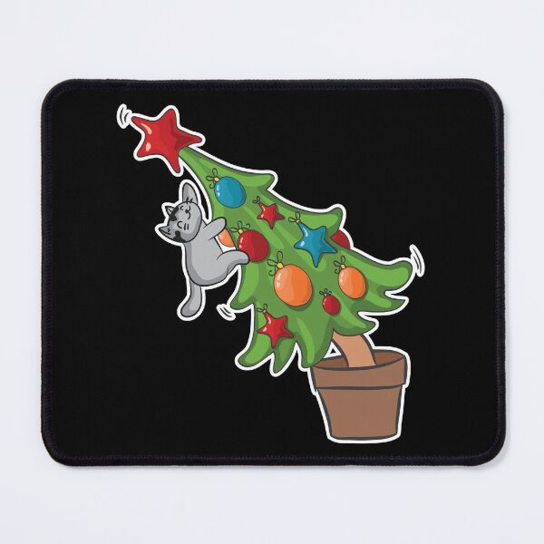 Item preview, Funny Christmas Cat Hanging On Tree Xmas Holiday Kitty Meow Gift designed and sold by haselshirt.