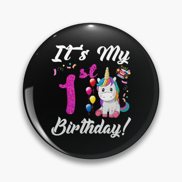 Item preview, Its My 1st Birthday Unicorn 1 Year Old Girls designed and sold by PameGraha.