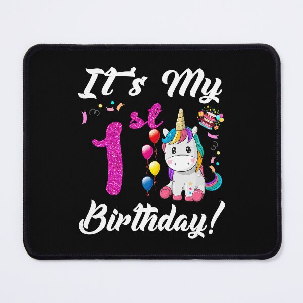 Item preview, Its My 1st Birthday Unicorn 1 Year Old Girls designed and sold by PameGraha.