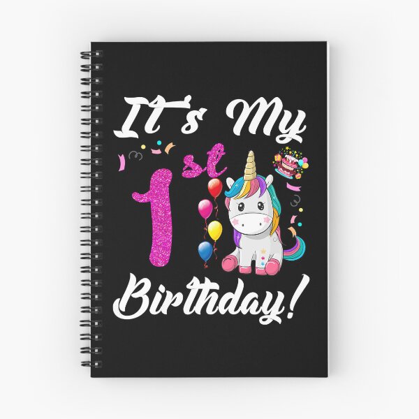 Item preview, Its My 1st Birthday Unicorn 1 Year Old Girls designed and sold by PameGraha.