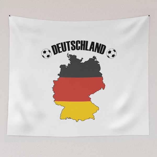 Item preview, Deutschland Football Map - German Flag Soccer Ball designed and sold by TravelScientist.