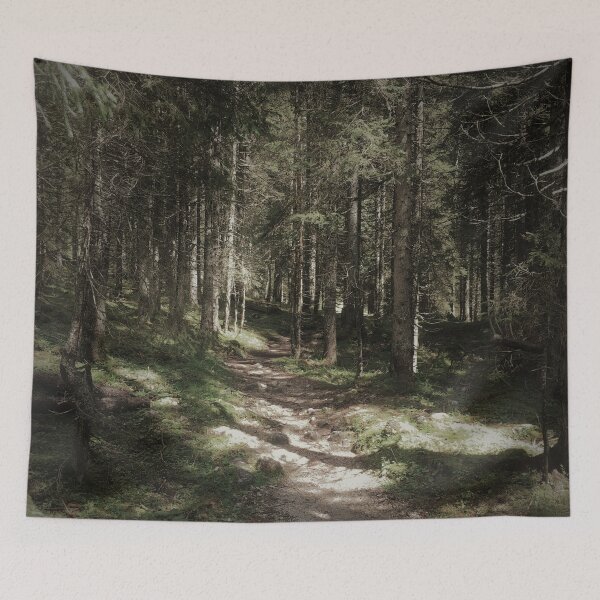 Item preview, Spooky vintage forest path designed and sold by ray-designs-.