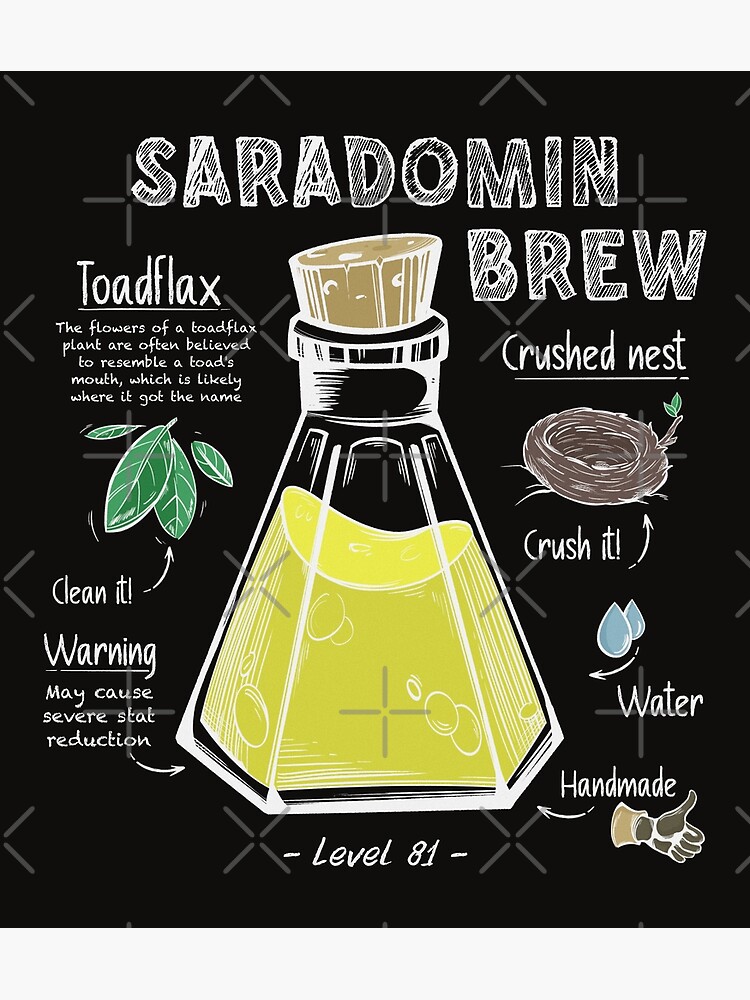 "Sara Brew Potion Recipe " Poster for Sale by ImpDesign Redbubble