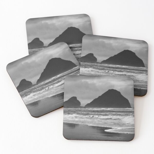 Item preview, Port Orford, Oregon, Ocean, Black and White Wall Art, by DAM Creative, designed and sold by DAM Creative ⭐⭐⭐⭐⭐.