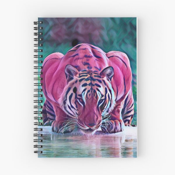 Item preview, Retro Neon Purple Portrait Nature Animal Wildlife Tiger Zoo designed and sold by TheWildFlix.