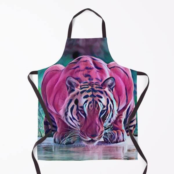 Item preview, Retro Neon Purple Portrait Nature Animal Wildlife Tiger Zoo designed and sold by TheWildFlix.