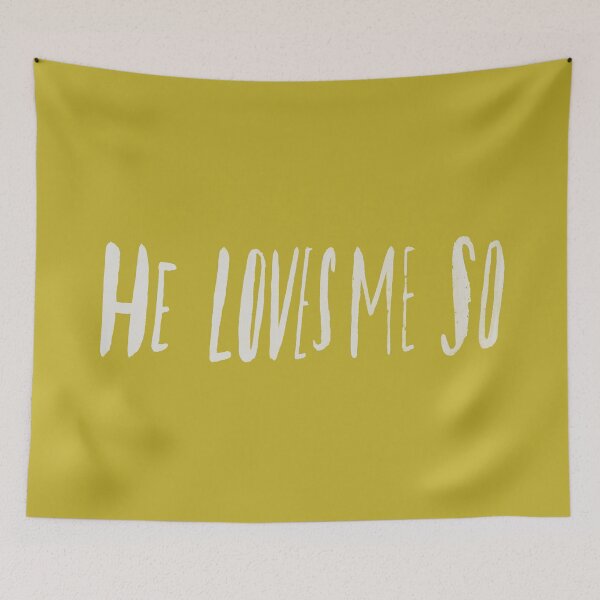 Item preview, He Loves Me So x Mustard designed and sold by theanointedhome.