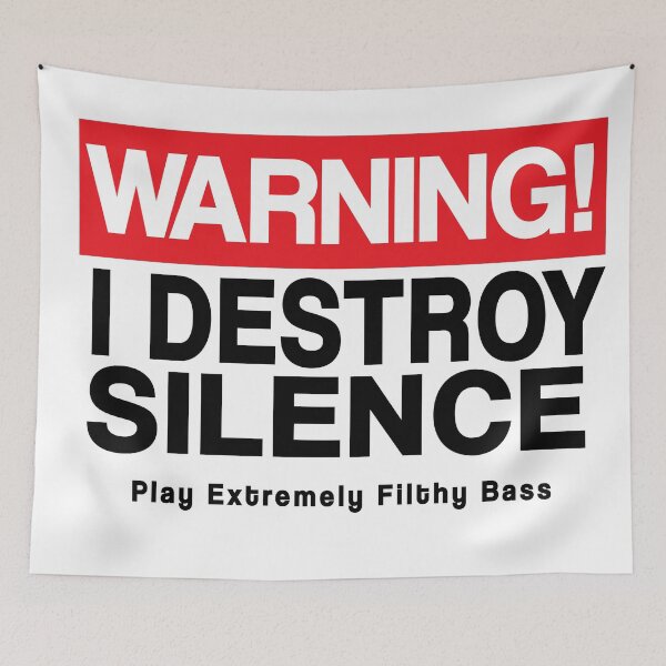 Item preview, Warning I Destroy Silence ( Good DJ Selecta Show ) designed and sold by WULFLAND ARTS.
