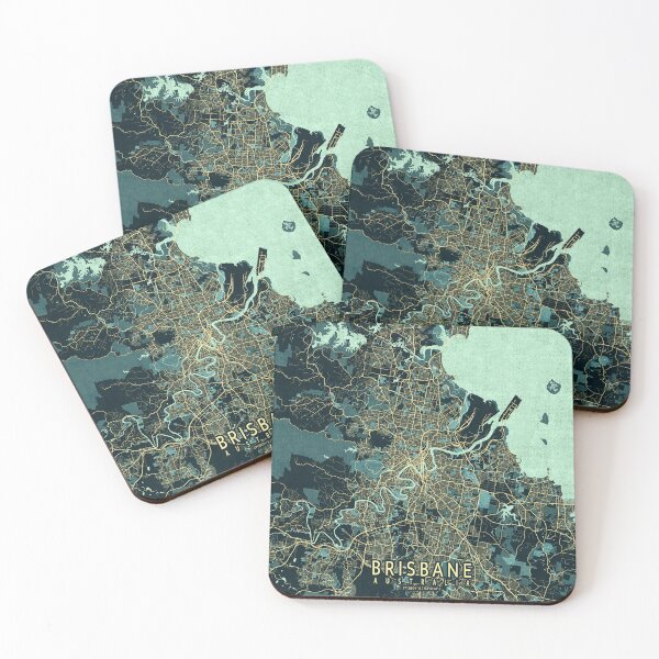 Item preview, Brisbane City Map of Queensland, Australia - Summer designed and sold by deMAP.