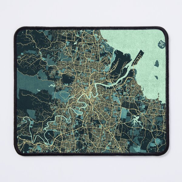 Item preview, Brisbane City Map of Queensland, Australia - Summer designed and sold by deMAP.