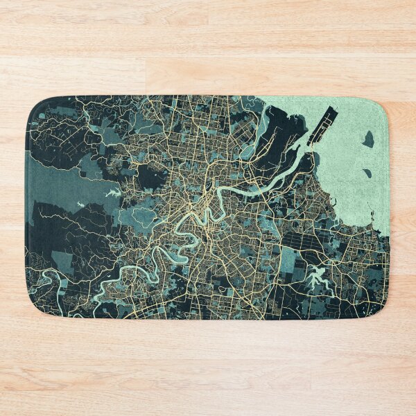 Item preview, Brisbane City Map of Queensland, Australia - Summer designed and sold by deMAP.
