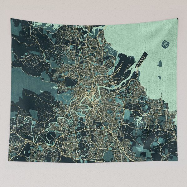 Item preview, Brisbane City Map of Queensland, Australia - Summer designed and sold by deMAP.