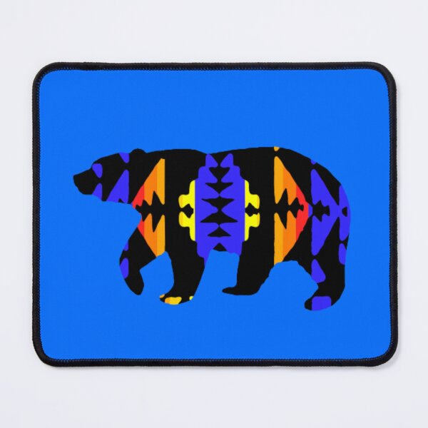 Item preview, Native Print Blue Bear designed and sold by JMWCD.