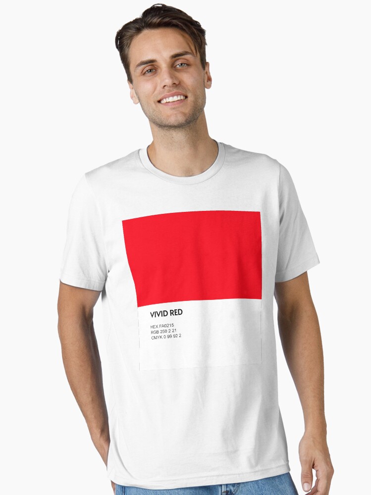 bright crimson color shirt