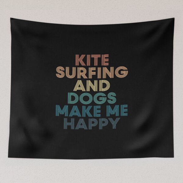 Item preview, Kite Surfing And Dogs Make Me Happy- Gift for Kite Surfing & Dogs Fans designed and sold by kindxinn.