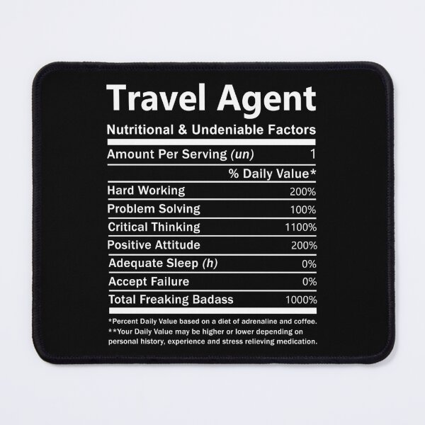 Item preview, Travel Agent T Shirt - Nutritional And Undeniable Factors Gift Item Tee designed and sold by watkinsmat.