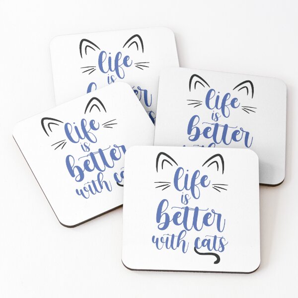 Item preview, Life is better with cats designed and sold by ElliOzy.