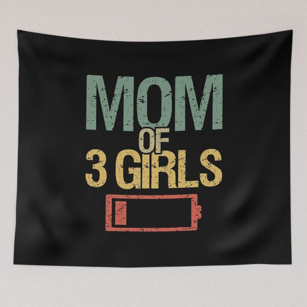 Item preview, Tired Mom Of 3 Girls I designed and sold by Lemon Pepper.