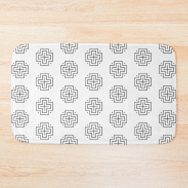 Item preview, Tribal cross pattern - black and white designed and sold by BattaAnastasia.