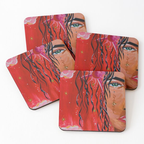 Item preview, Acrylic Portrait//Woman//Redheaven designed and sold by HannahDevi.