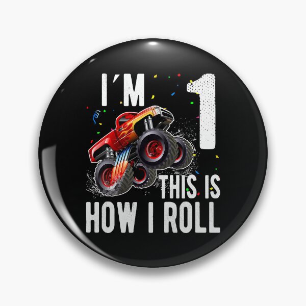 Item preview, Im 1 This Is How I Roll Kids 1 Year Old 1st Birthday Monster Truck Car designed and sold by PameGraha.