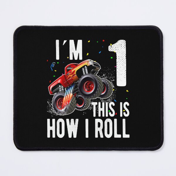 Item preview, Im 1 This Is How I Roll Kids 1 Year Old 1st Birthday Monster Truck Car designed and sold by PameGraha.
