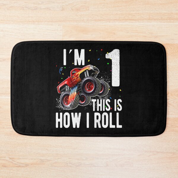 Item preview, Im 1 This Is How I Roll Kids 1 Year Old 1st Birthday Monster Truck Car designed and sold by PameGraha.