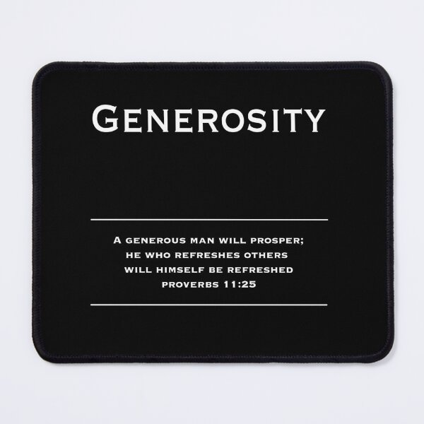 Item preview, Generosity - Motivational Inspirational Corporate Office Wall Art Black and White T-Shirt designed and sold by Read This Already.