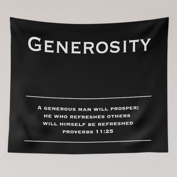 Item preview, Generosity - Motivational Inspirational Corporate Office Wall Art Black and White T-Shirt designed and sold by Read This Already.