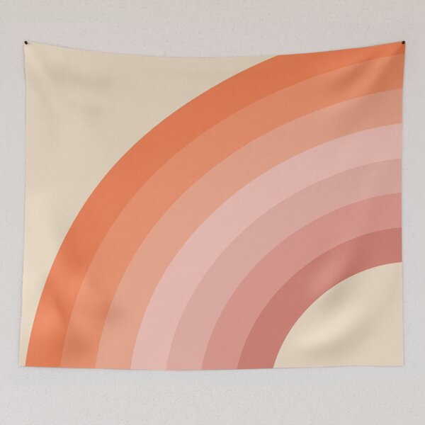 Item preview, Pink and orange retro style rainbow designed and sold by BattaAnastasia.