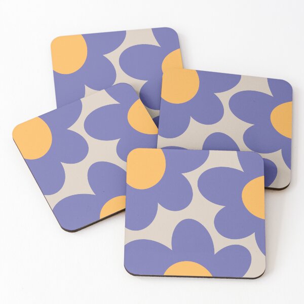 Item preview, Very peri retro flowers designed and sold by BattaAnastasia.