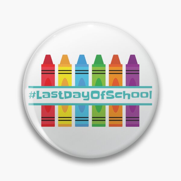 Item preview, last day of school pattern coloring pencils designed and sold by Randa Ranmania.