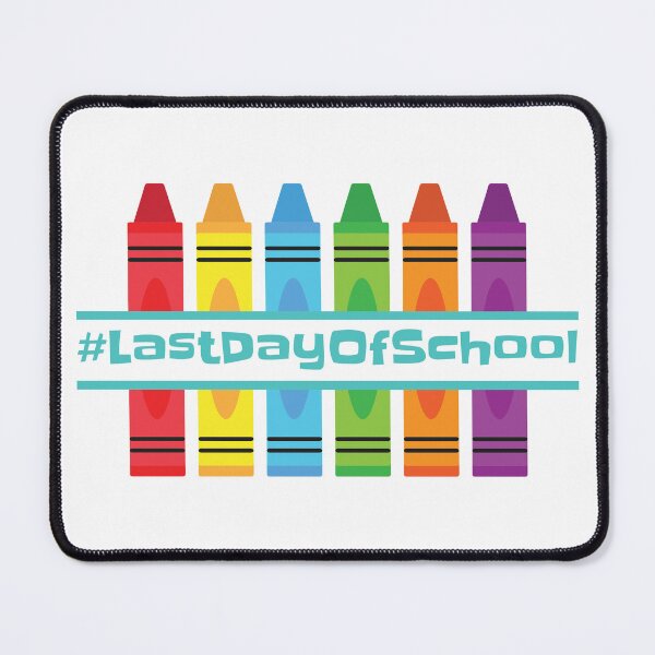 Item preview, last day of school pattern coloring pencils designed and sold by Randa Ranmania.
