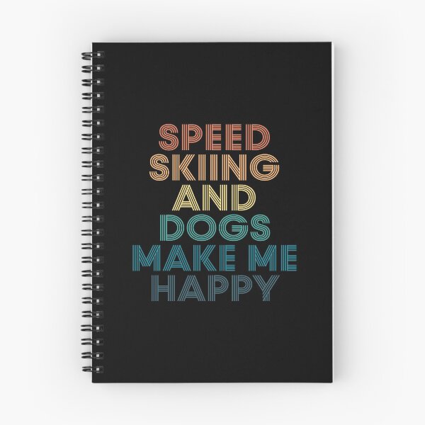 Item preview, Speed skiing And Dogs Make Me Happy- Gift for Speed skiing & Dogs Fans designed and sold by kindxinn.