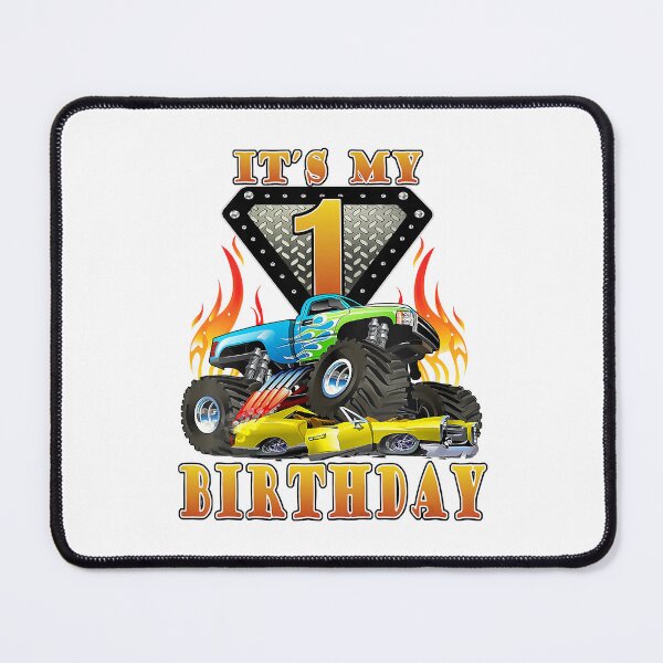 Item preview, Its My 1st Birthday Kids 1 Year Old Monster Truck Funny 1st Birthday Gift designed and sold by PameGraha.