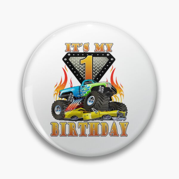 Item preview, Its My 1st Birthday Kids 1 Year Old Monster Truck Funny 1st Birthday Gift designed and sold by PameGraha.