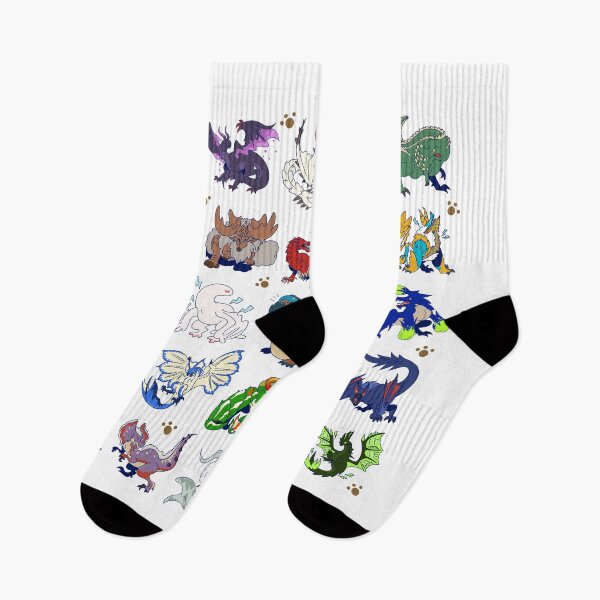 Item preview, Goofy Monster Pattern designed and sold by KatHumanArt.