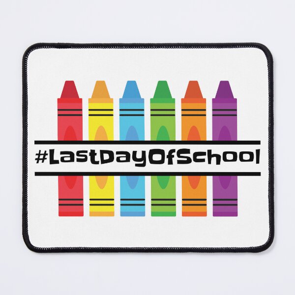 Item preview, happy last day of school coloring pencils designed and sold by Randa Ranmania.