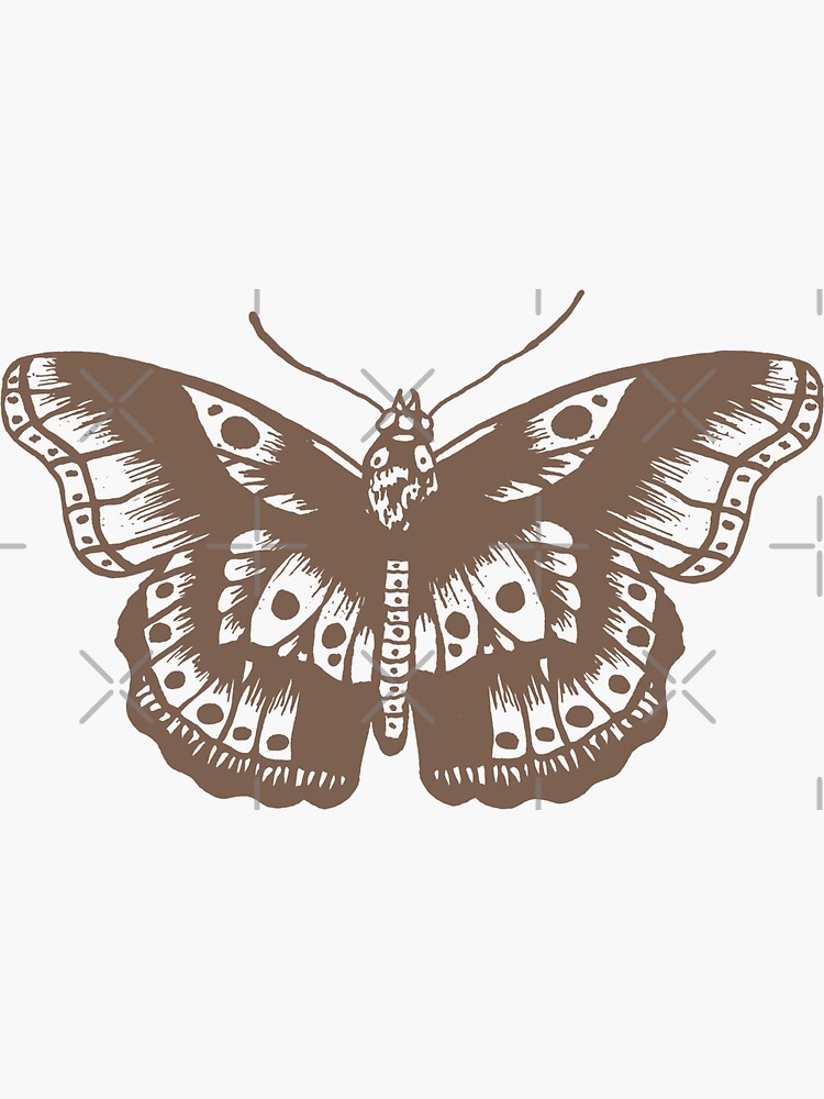 "hs butterfly tattoo " Sticker for Sale by giavannaart Redbubble