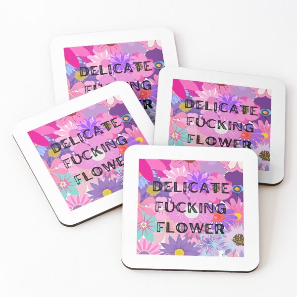 Item preview, Delicate Fucking Flower Pink & Purple Flower Explosion designed and sold by The Misadventures of Jo.