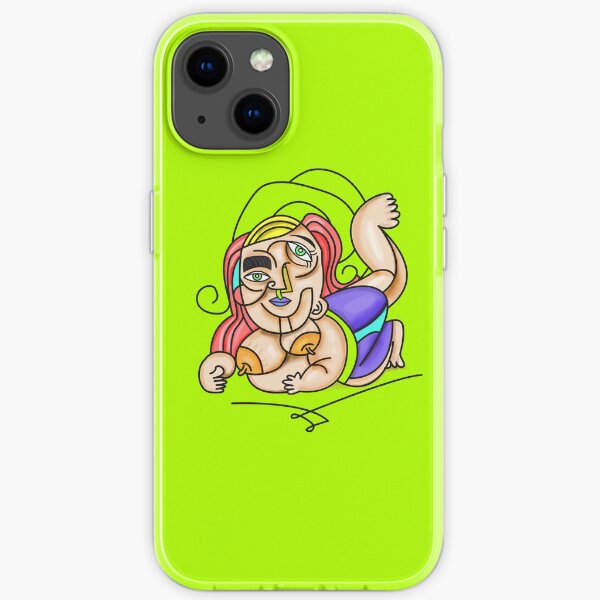 Grosse femme faisant du yoga Coque souple iPhone