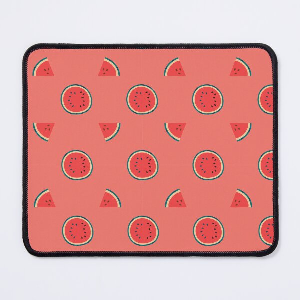 Item preview, Seamless pattern with half and pieces of watermelon on a red background. Fruity summer pattern designed and sold by Dynamisa.