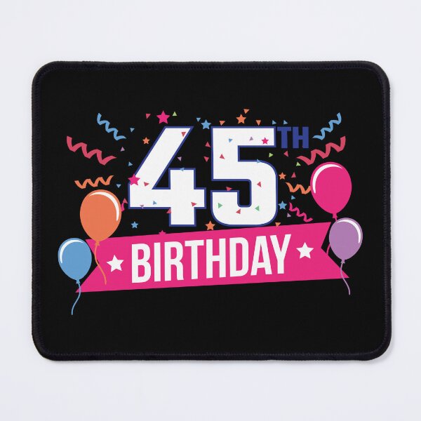 Item preview, 45th Birthday Party Balloons Banner Gift Idea designed and sold by haselshirt.