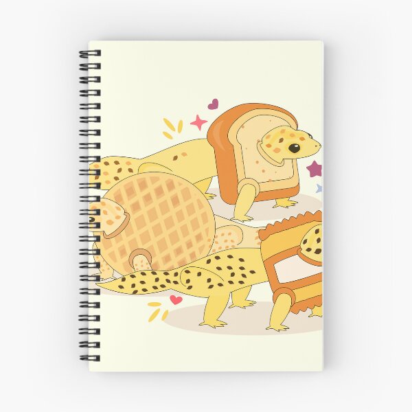 Artikelvorschau, Leopard Gecko Food Cartoons entworfen und verkauft von Gecko Gifts and Goodies.