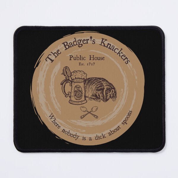 Item preview, The Badger's Knackers Public House designed and sold by Our Flag Means Merch.
