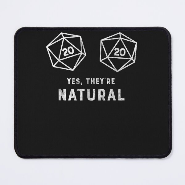 Item preview, Yes, they're Natural 20 d20 dice funny RP designed and sold by gettokwcraskn2a.