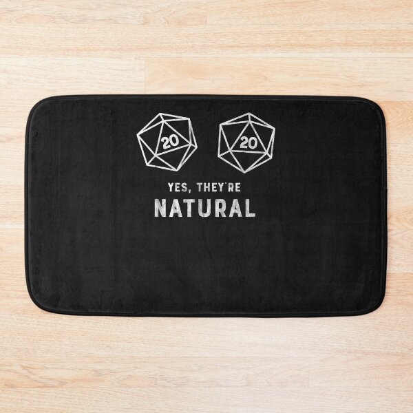 Item preview, Yes, they're Natural 20 d20 dice funny RP designed and sold by gettokwcraskn2a.