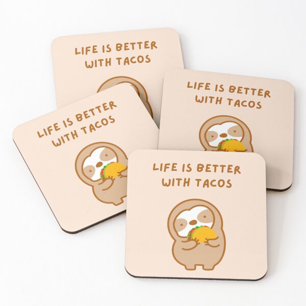 Item preview, Life is Better with Tacos Sloth  designed and sold by theslothinme.
