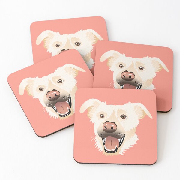 Item preview, White dog  designed and sold by Calli Harris.